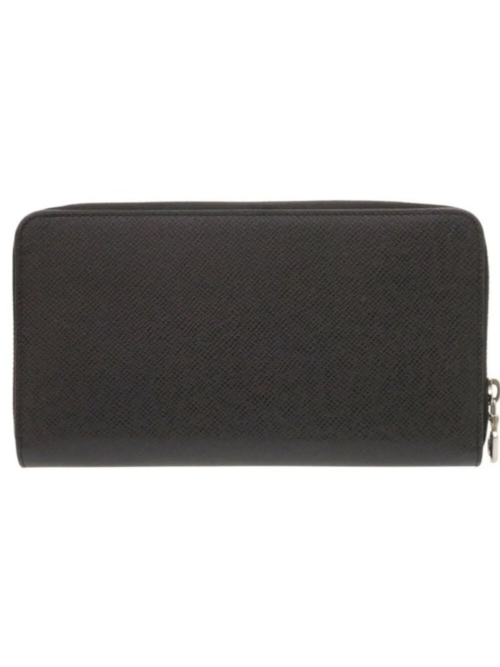 Louis Vuitton Zippy Organizer NM Taiga Zip Around Black Wallet
